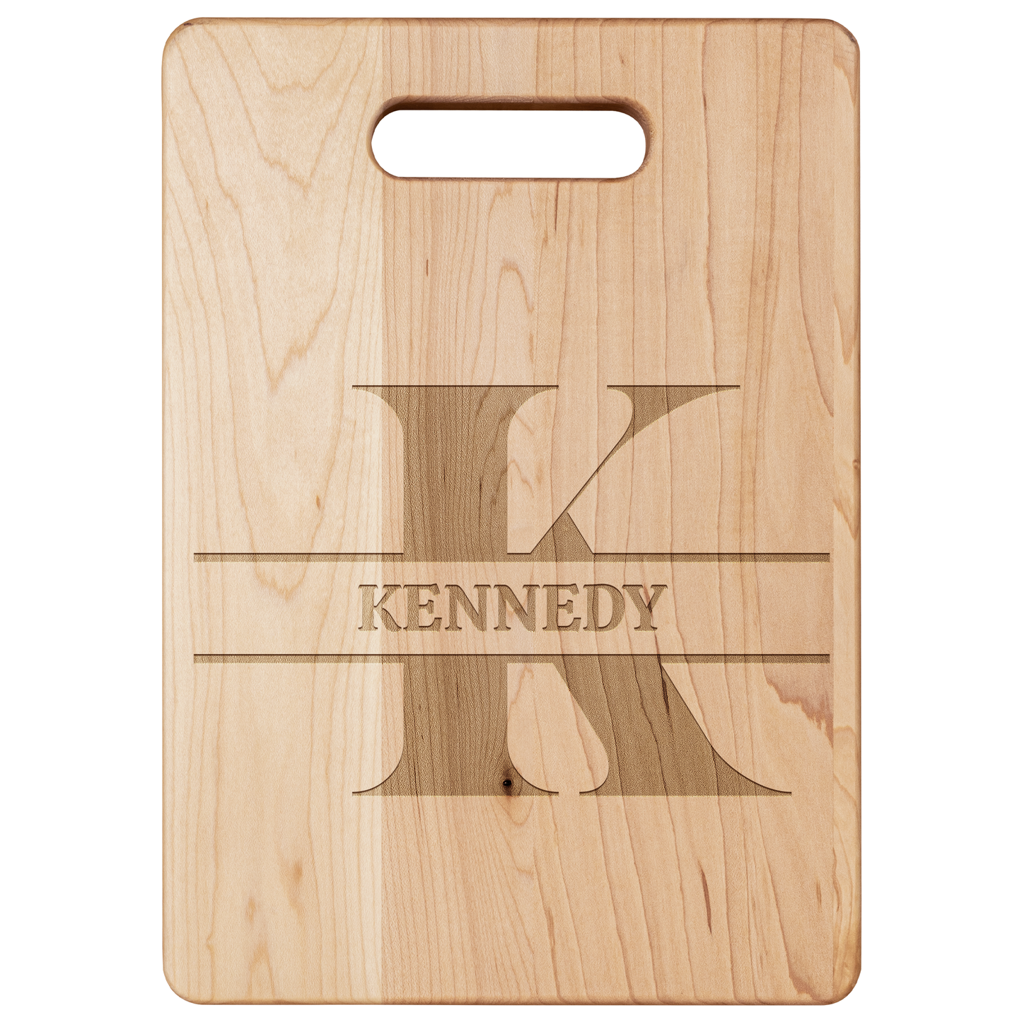 Personalized Monogram Maple Cutting Board – Custom Name & Letter – Handcrafted in the USA