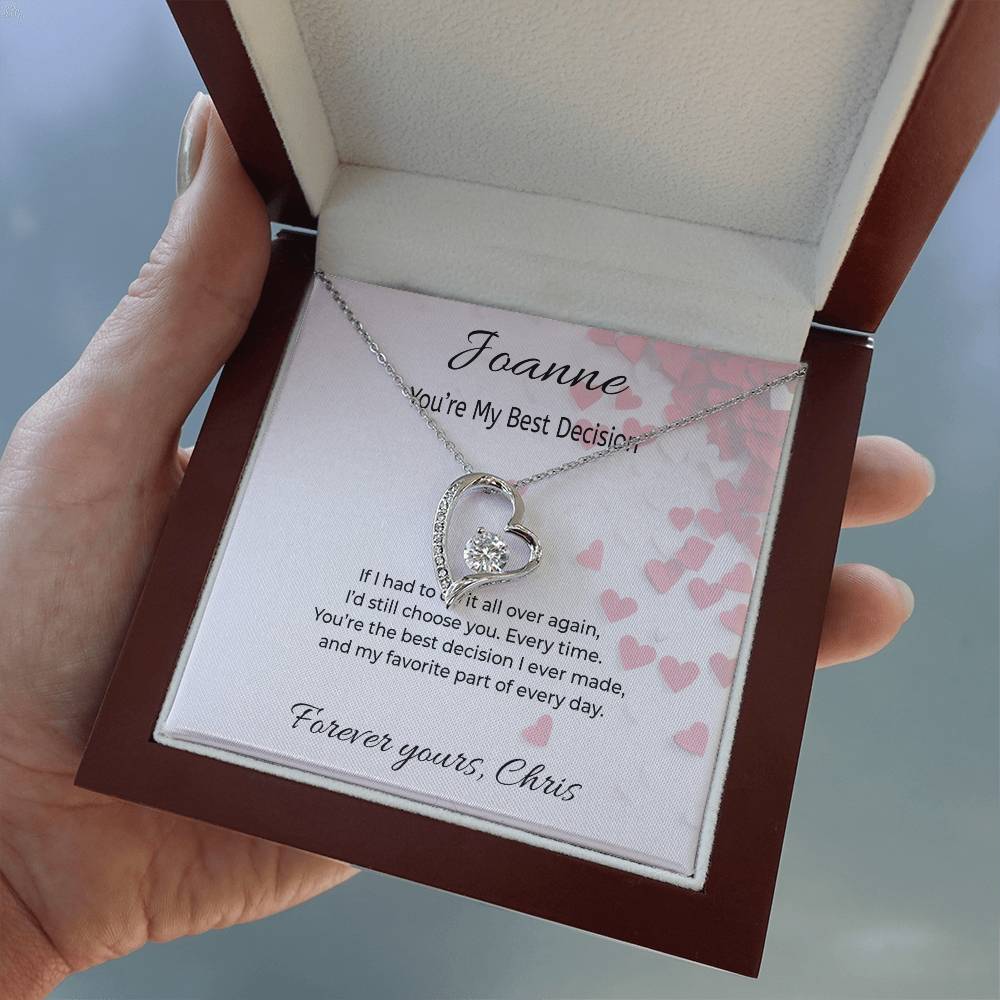 Forever Love Heart Necklace – Romantic Valentine’s Gift for Her