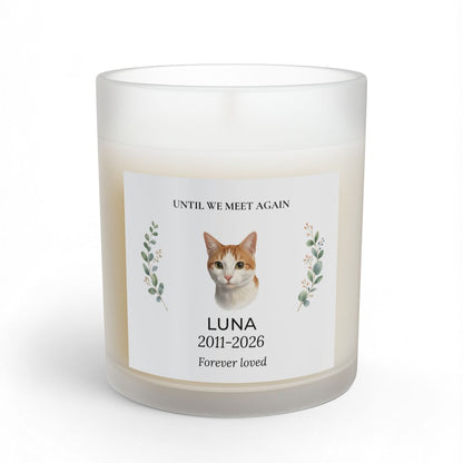 Personalized Pet Memorial Candle – Until We Meet Again