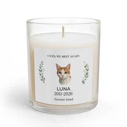 Personalized Pet Memorial Candle – Until We Meet Again