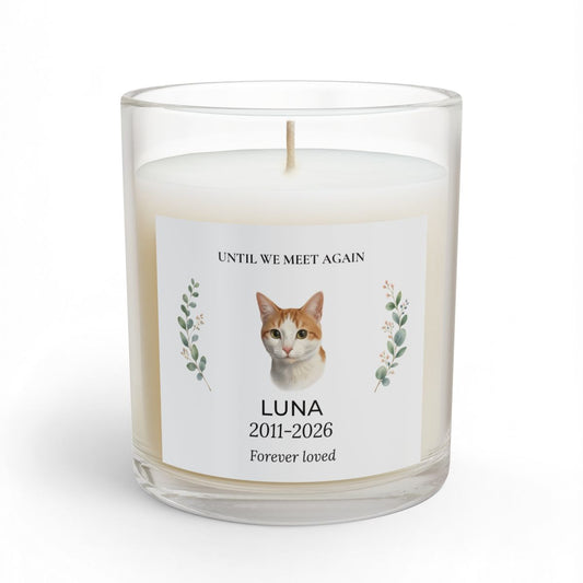 Personalized Pet Memorial Candle – Until We Meet Again