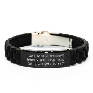 Funny Gift for Apartment Manager - Glide lock Clasp Bracelet - Gifts from Friends and Family for Christmas Unique Presents - Image 1