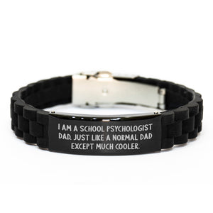 School Psychologist Keepsake Bracelet for Him Birthday Gift - Image 1