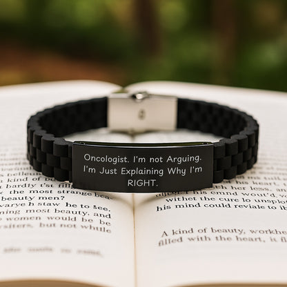 Gifts from Family for Oncologist, Funny Glide lock Clasp Bracelet for Men, Christmas Unique Presents for Women - Image 2