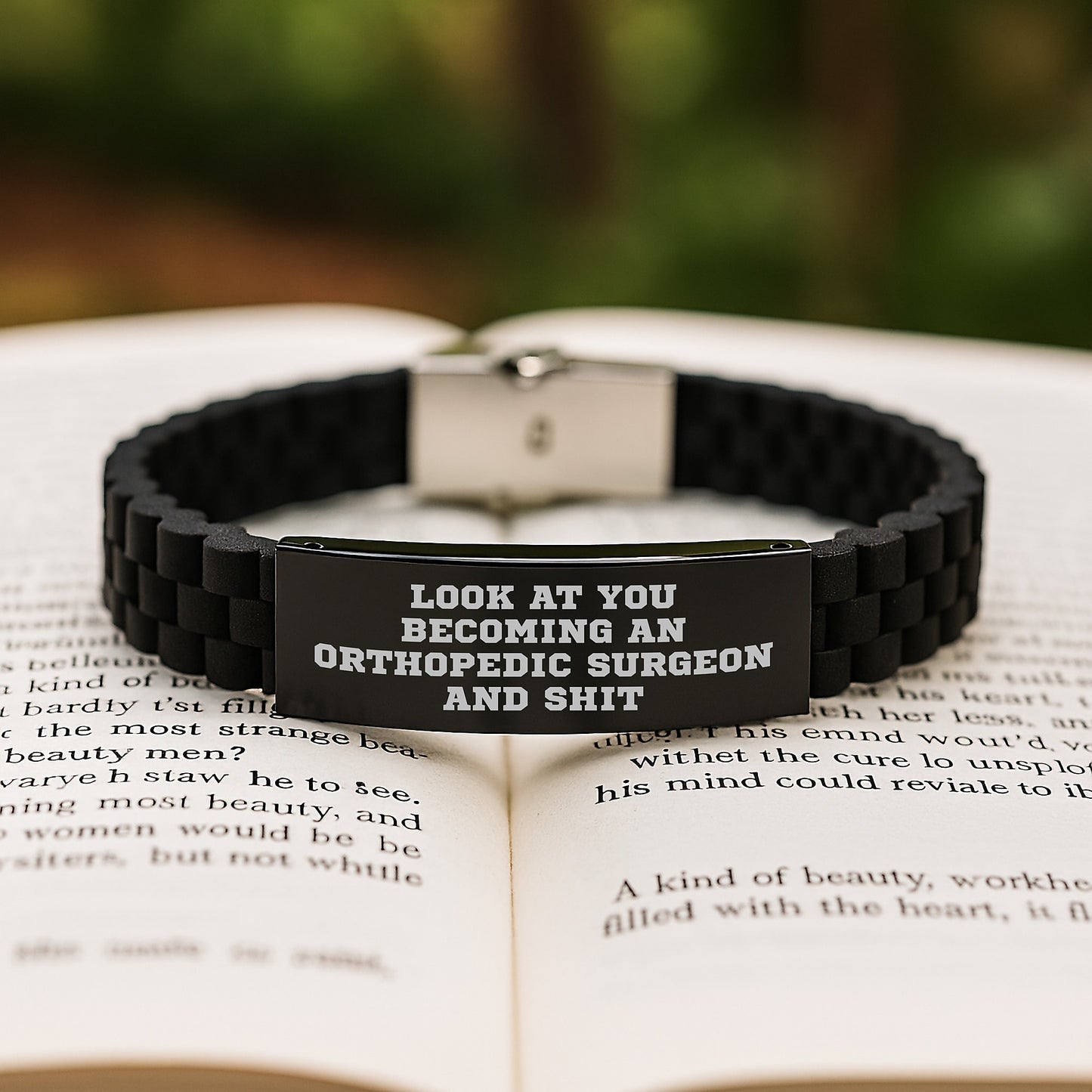 Funny Orthopedic Surgeon Gifts for Men - Glide lock Clasp Bracelet with Inspirational Quote - Christmas Unique Presents from Friends to Doctors - Image 2