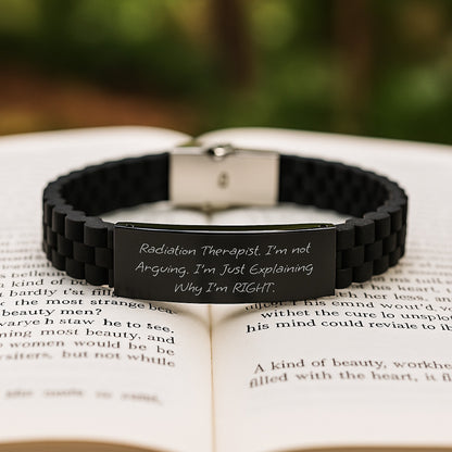 Funny Radiation Therapist Gifts, Glide lock Clasp Bracelet for Radiation Therapist, Christmas Unique Gifts from Friends - Image 2