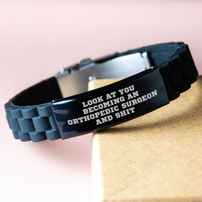 Funny Orthopedic Surgeon Gifts for Men - Glide lock Clasp Bracelet with Inspirational Quote - Christmas Unique Presents from Friends to Doctors - Image 3