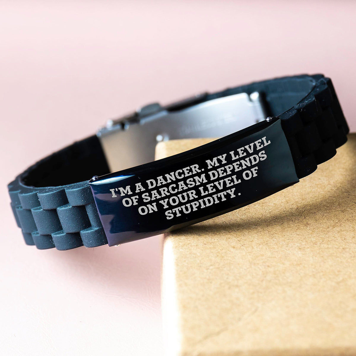 Dancer Humor Glide lock Clasp Bracelet Funny Quote for Dancer Graduation Unique Gifts from Friends to Dancer - Image 3