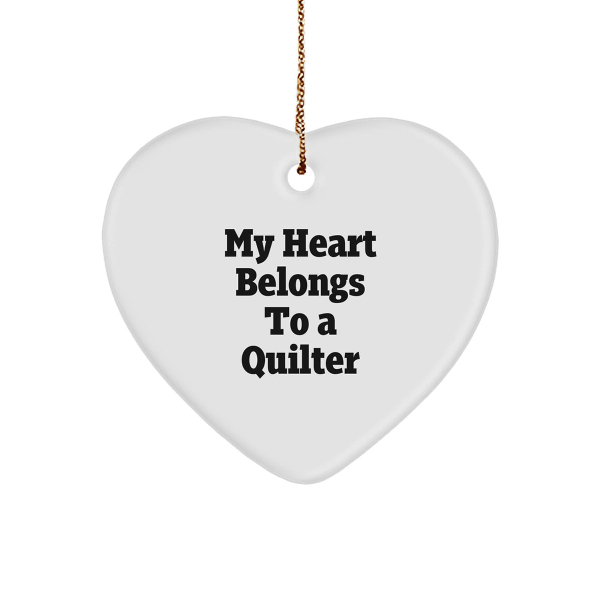 Quilter Keepsake Christmas Ornament for Him Gift - Image 1