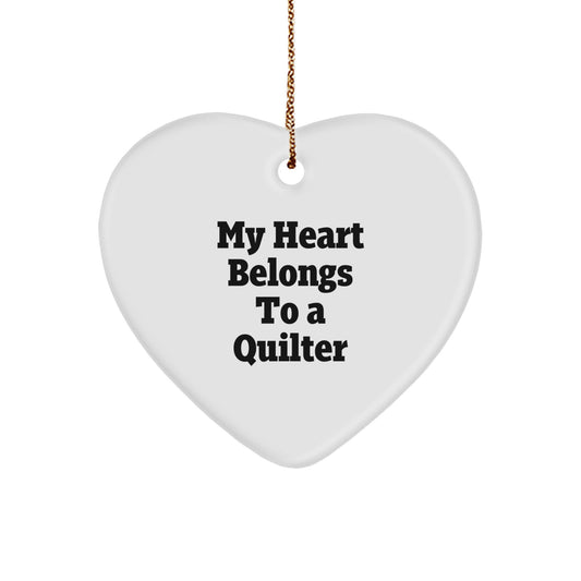 Quilter Keepsake Christmas Ornament for Him Gift - Image 1