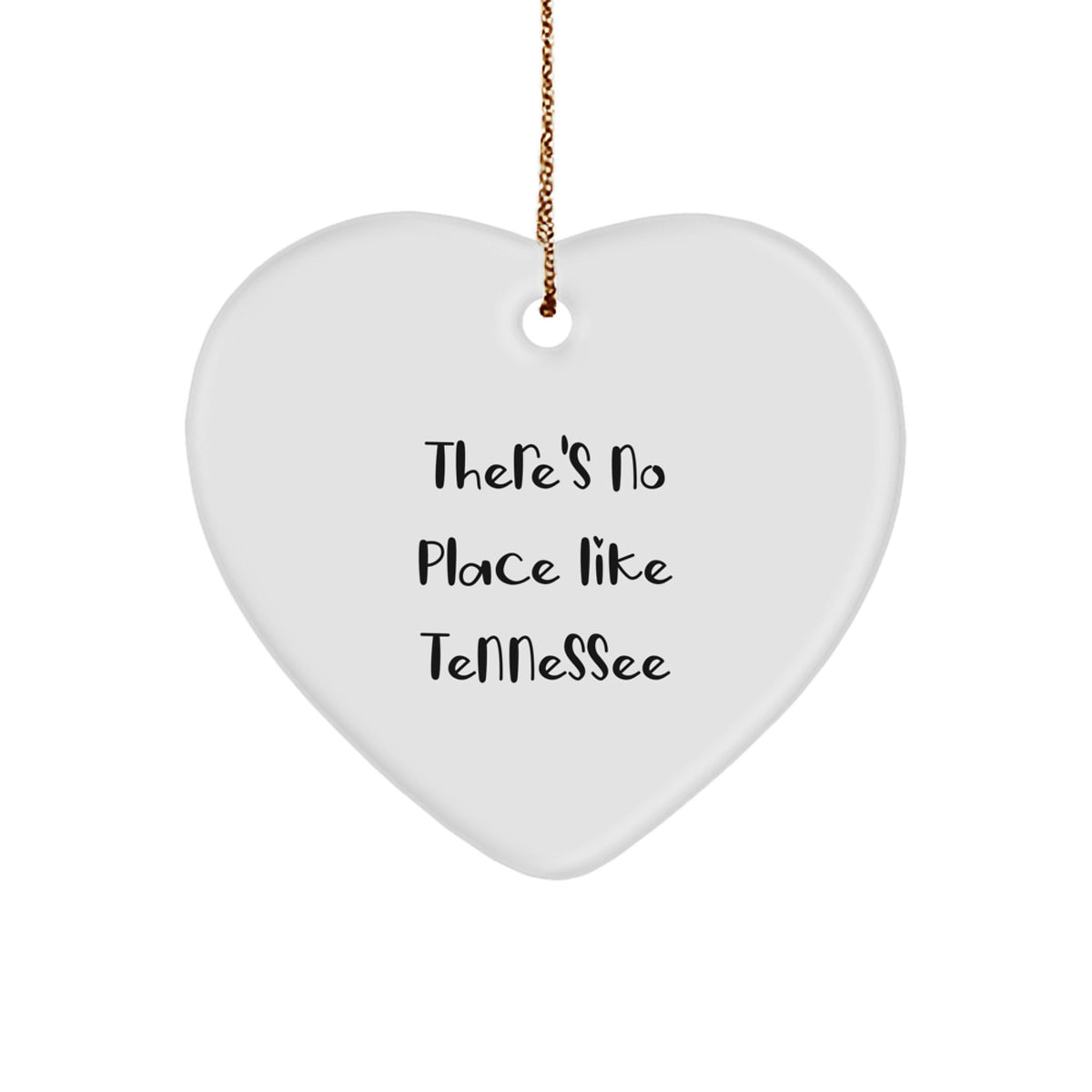 Tennessee Heart Ornament Funny Quote Gifts from Friends for Tennessee Men Women - Image 1