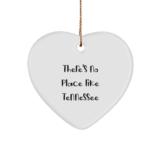 Tennessee Heart Ornament Funny Quote Gifts from Friends for Tennessee Men Women - Image 1