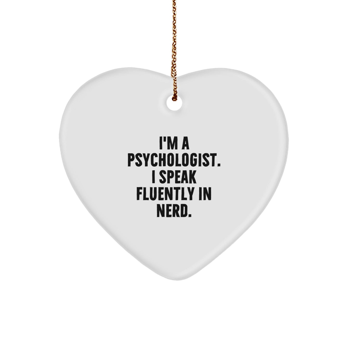 Gifts for Psychologists, Funny Heart Ornament from Friends, Christmas Unique Presents for Men, Women, Coworkers, Family - Image 1