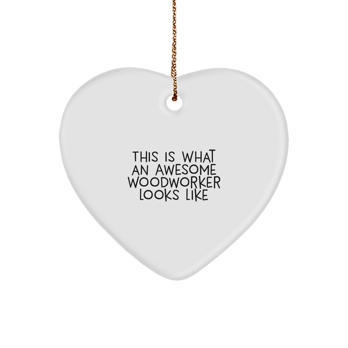 Gifts from Men to Woodworker Friends, Inspirational Heart Ornament for Christmas Unique Gifts - Image 1