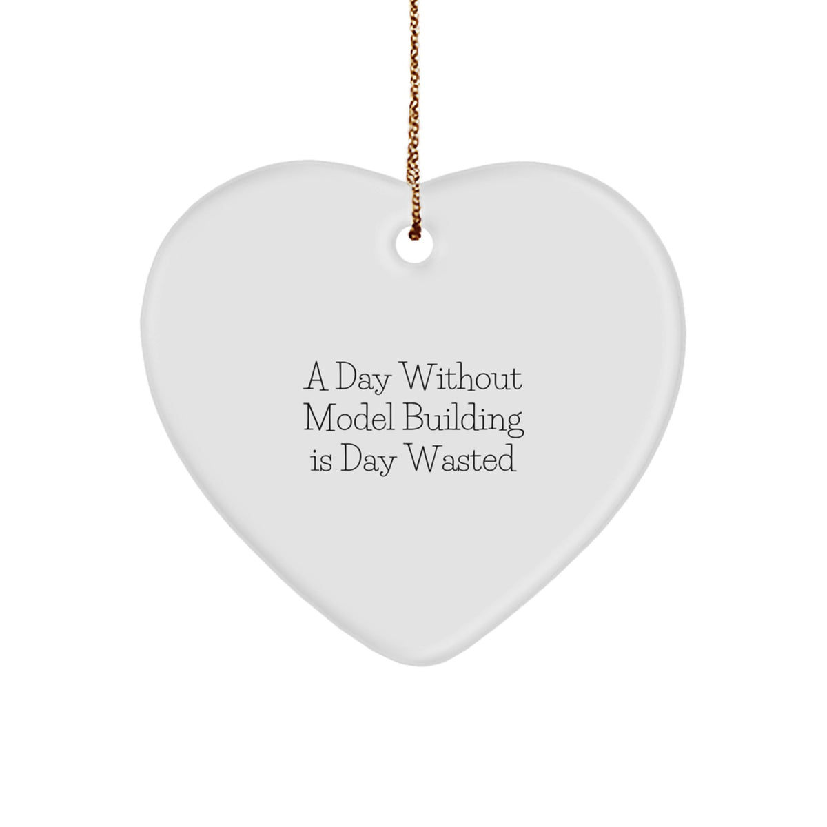 Unique Model Building Heart Ornament Gifts from Family for Christmas Inspirational Quote - Image 1
