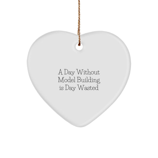 Unique Model Building Heart Ornament Gifts from Family for Christmas Inspirational Quote - Image 1