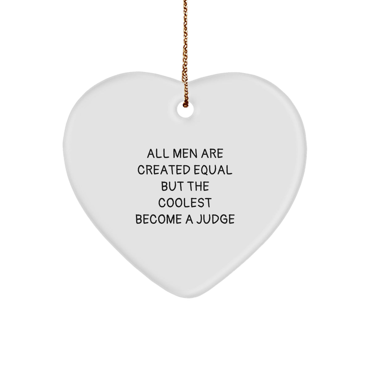 Judge Heart Ornament Idea for Coworkers Christmas Gift - Image 1