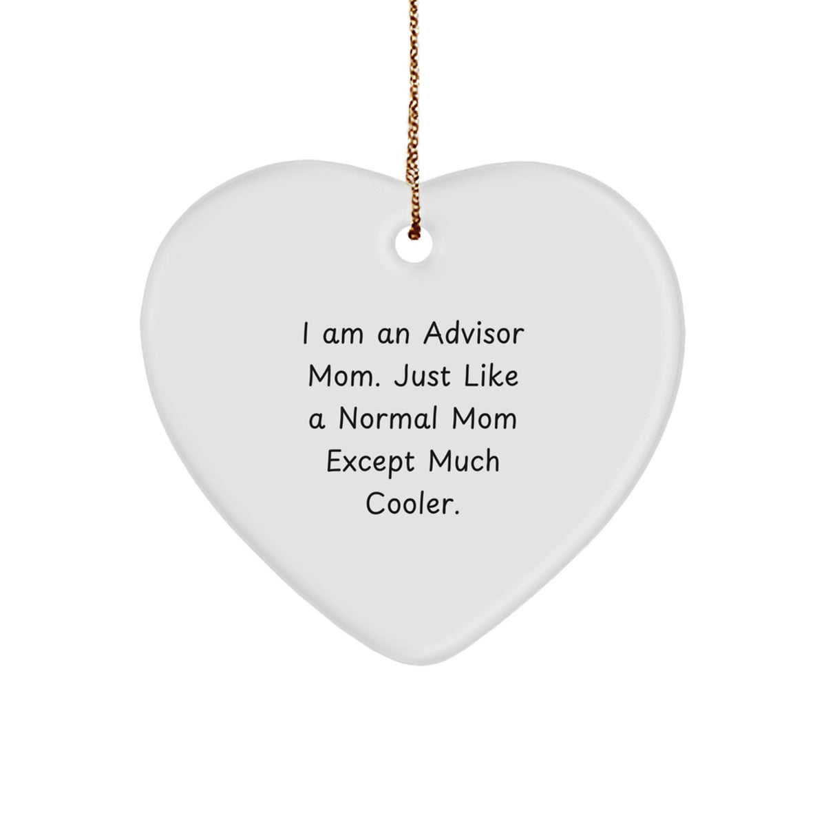 Christmas Gift for Her Advisor Mom Christmas Ornament - Cool Present - Image 1