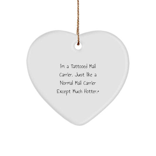 Christmas Gift for Teens Mail Carrier Heart Ornament Surprise - Image 1