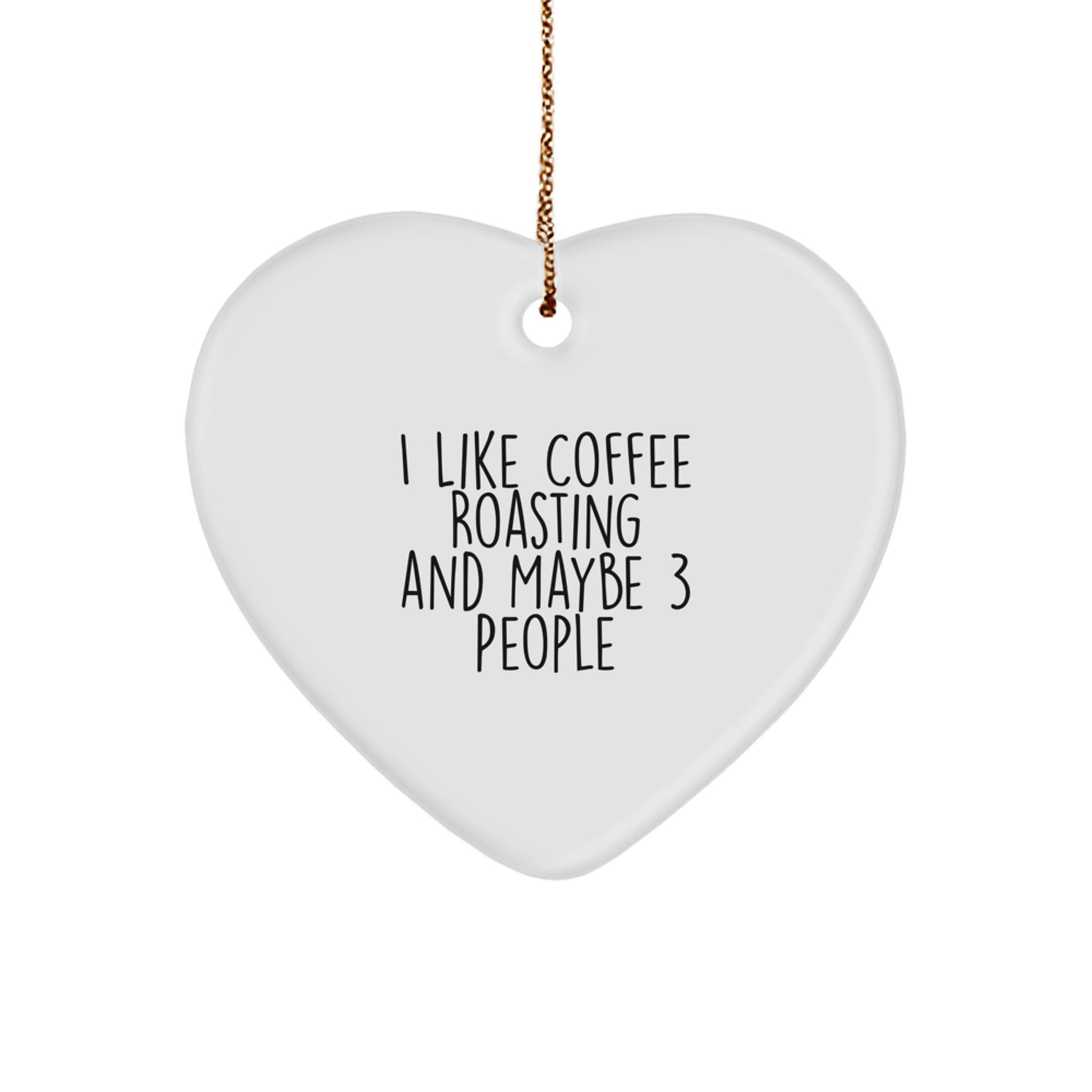 Coffee Roasting Gifts for Friends and Family, Heart Ornament with Funny Quote, Christmas Unique Gifts from - Image 1