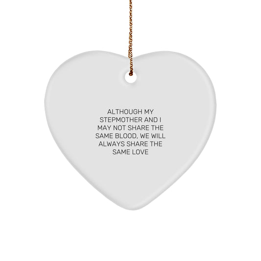 Heartfelt Stepmother Gifts, Inspirational Quote, Christmas Ornament, Gifts from Friends, Gifts for Stepmother - Image 1