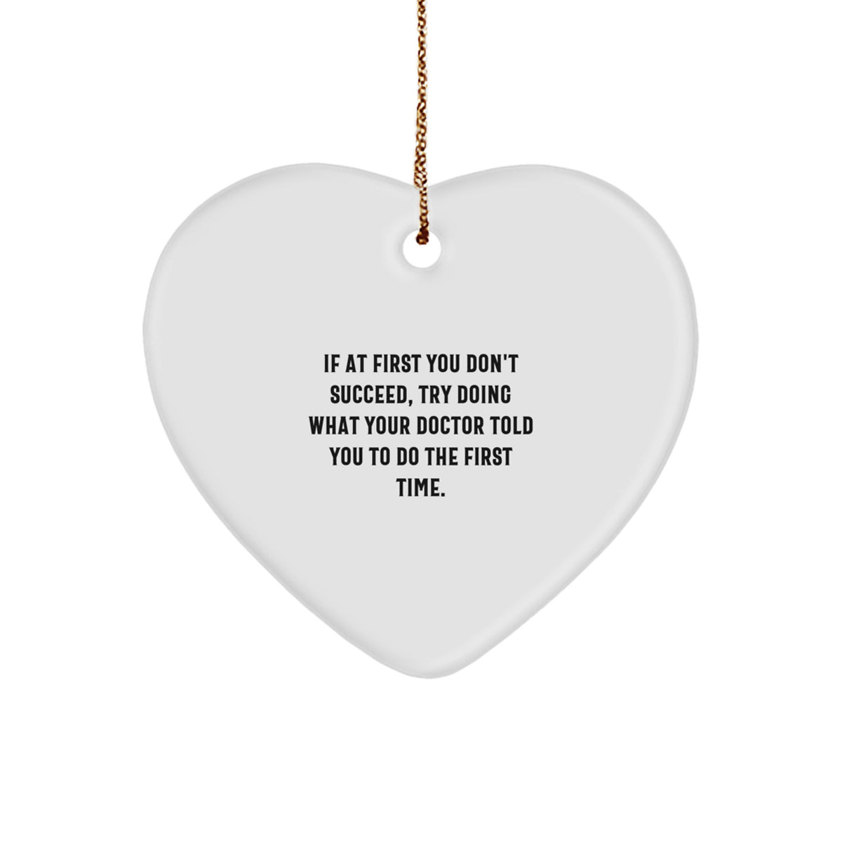 Funny Doctor Gifts for Men, Heart Ornament, Christmas Unique Gifts from Friends to Family - Image 1