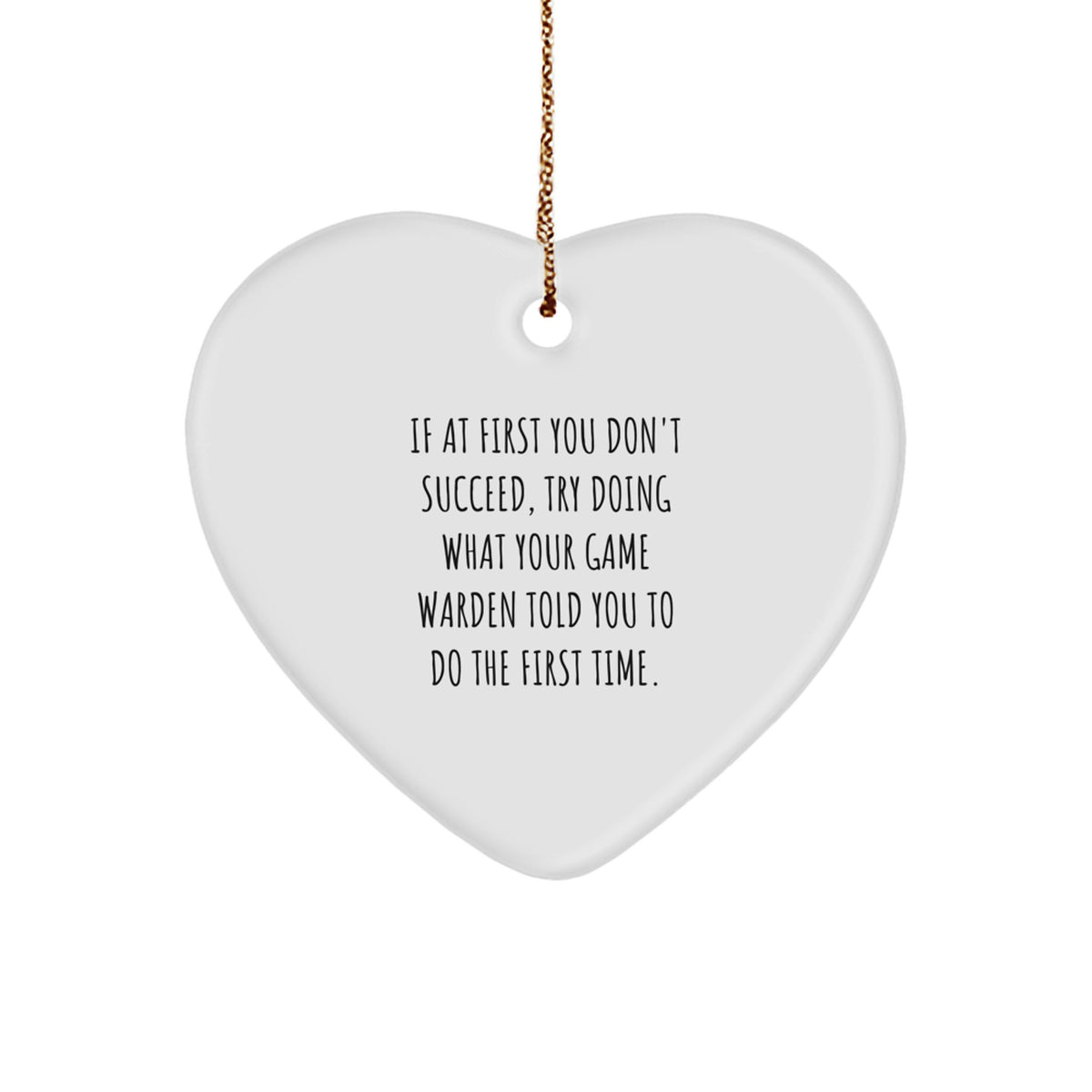 Game Warden Keepsake Christmas Ornament for Him Gift - Image 1