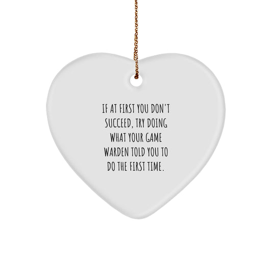Game Warden Keepsake Christmas Ornament for Him Gift - Image 1