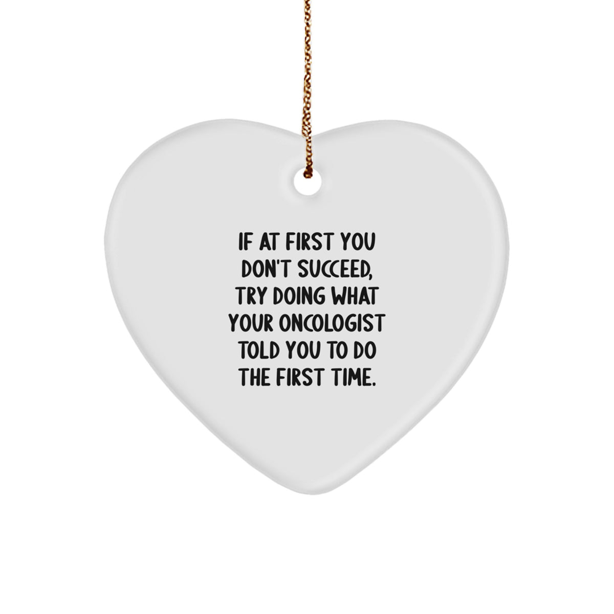 Funny Oncologist Gifts from Family to Heartfelt Inspirational Quote Ornament, Christmas Unique Gifts for Oncologist - Image 1