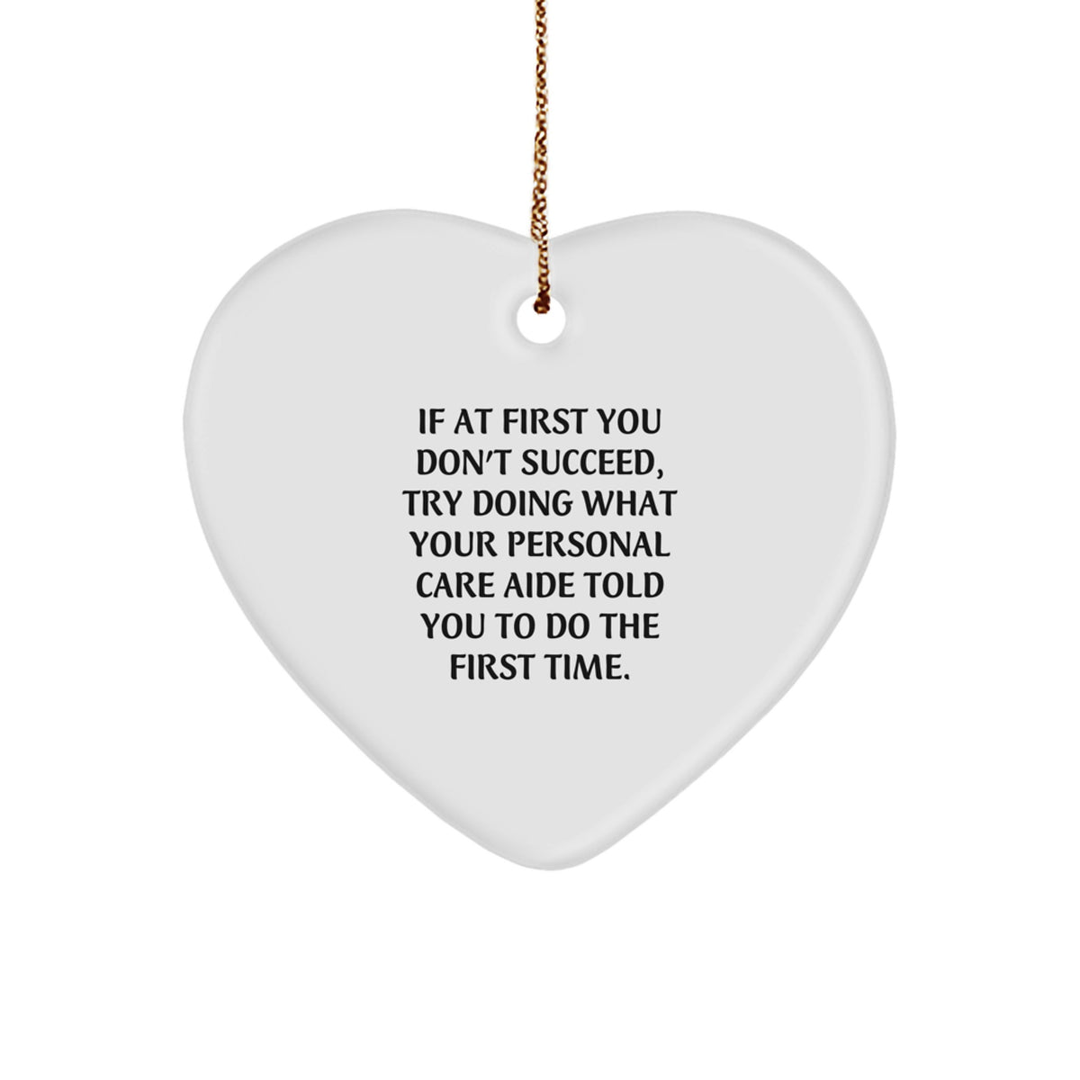 Personal Care Aide Heart Christmas Ornament Keepsake for Him Gift - Image 1