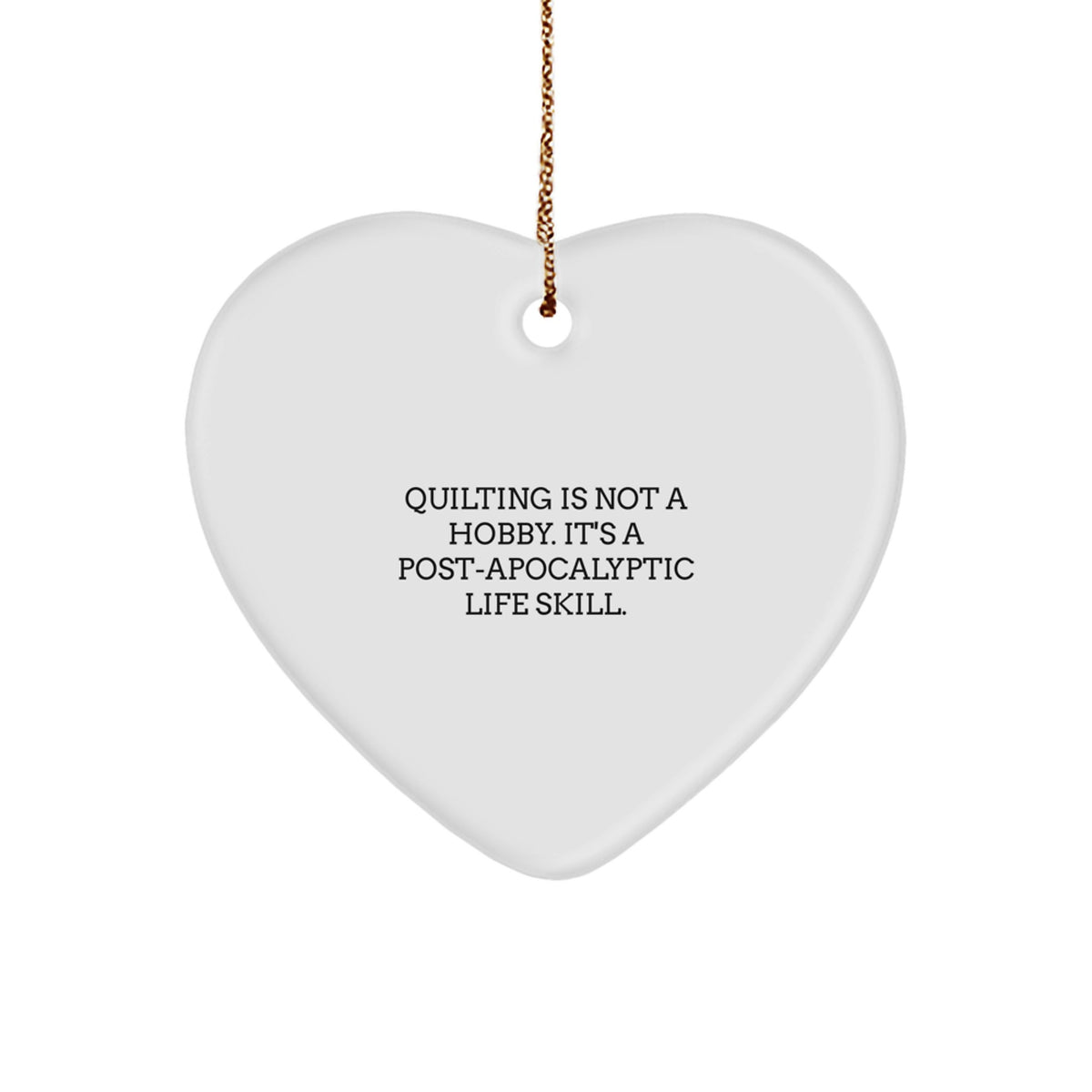 Quilting Keepsake Ornament for Him Christmas Gift - Image 1