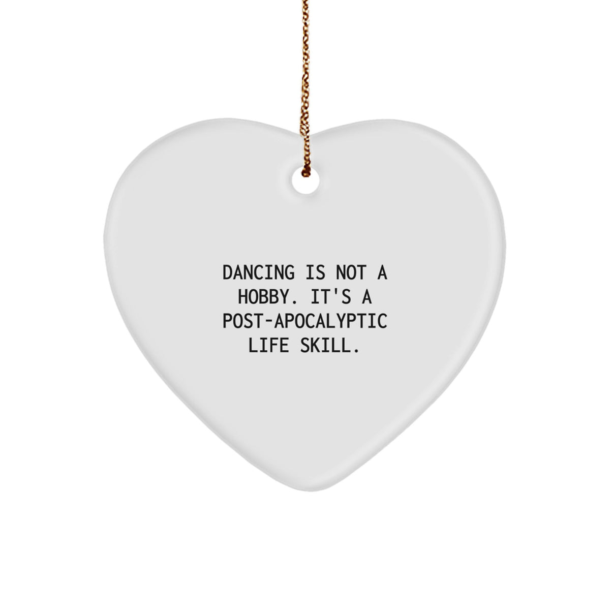 Funny Dancing Heart Ornament, Gifts from Friends, Family, Coworkers, or Men to Dancing Women, Unique Christmas Unique Gifts for Dancing Enthusiasts, Dance Lover Heart Decoration - Image 1