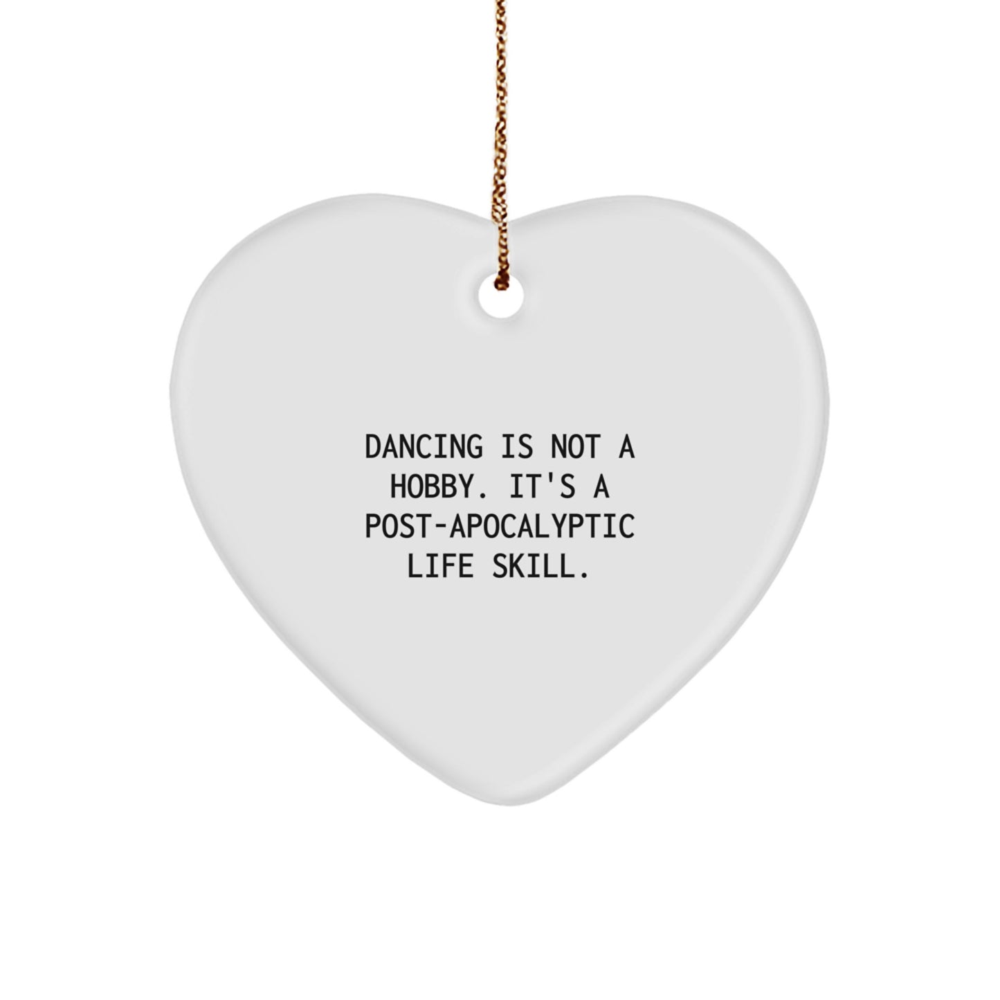 Funny Dancing Heart Ornament, Gifts from Friends, Family, Coworkers, or Men to Dancing Women, Unique Christmas Unique Gifts for Dancing Enthusiasts, Dance Lover Heart Decoration - Image 1