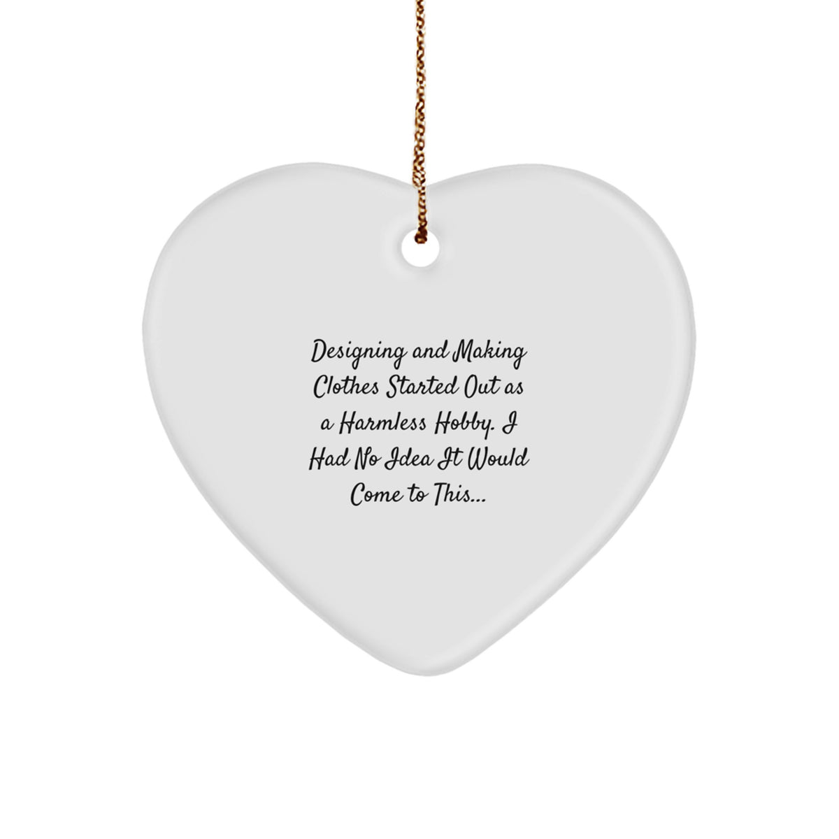 Christmas Gift Designing Clothes Christmas Ornament for Her - A Witty - Image 1
