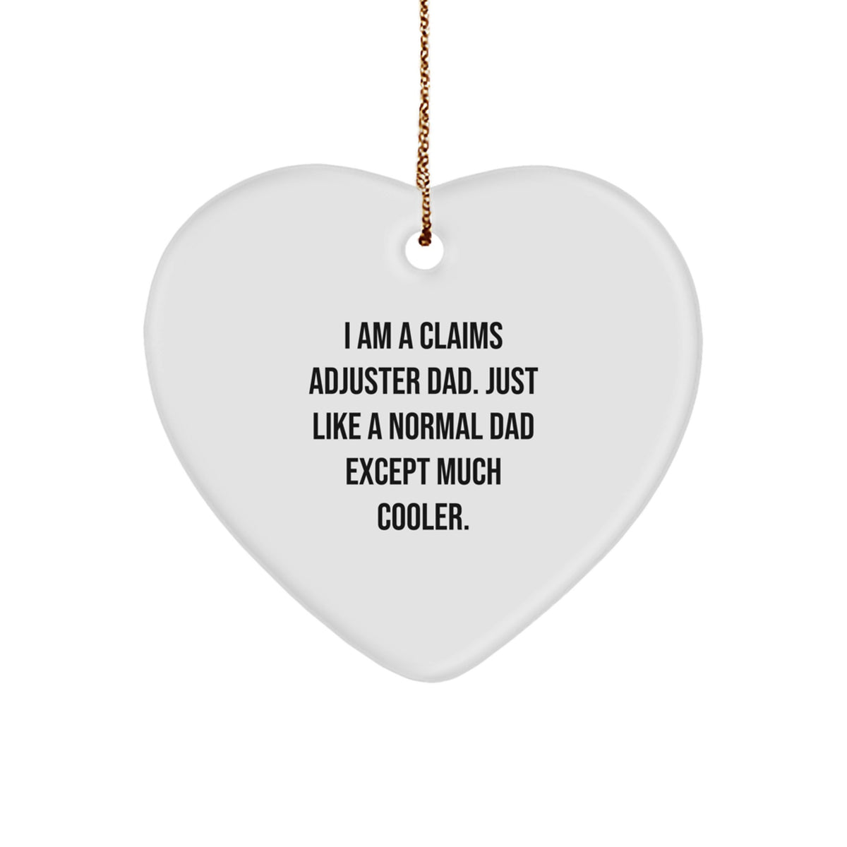 Claims Adjuster Dad Keepsake Christmas Ornament for Him Unique Gift - Image 1