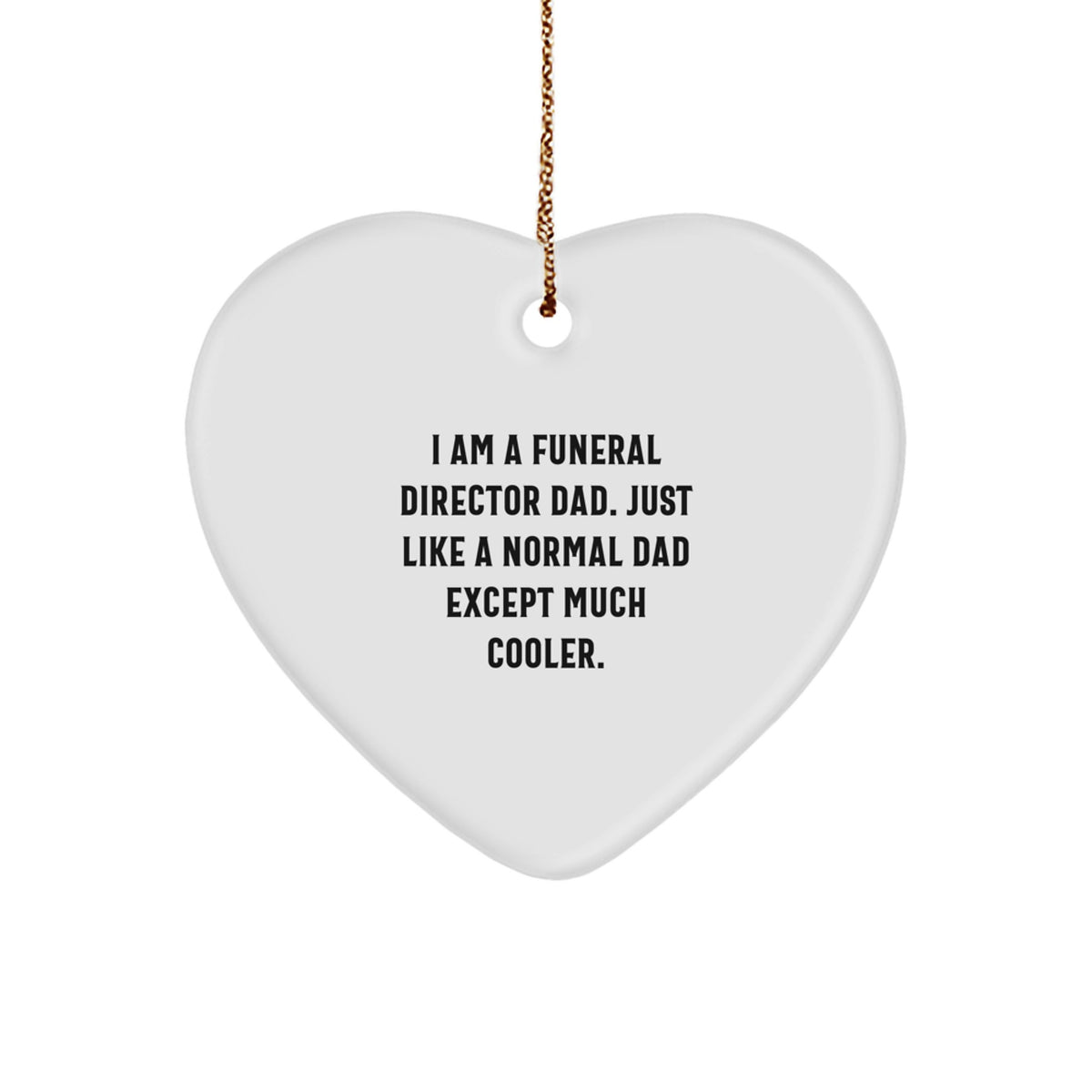 Funeral Director Keepsake Christmas Ornament for Him Gift - Image 1