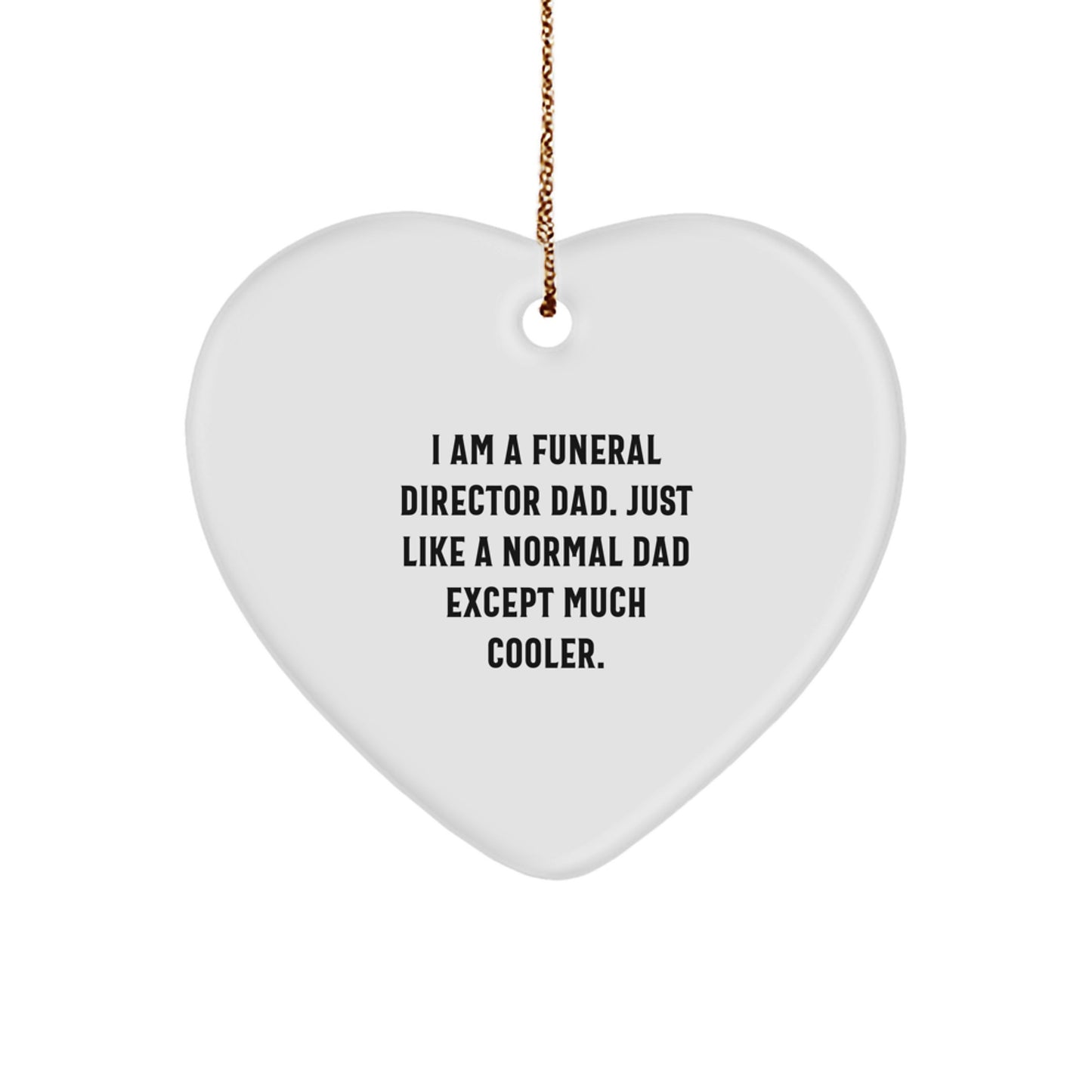 Funeral Director Keepsake Christmas Ornament for Him Gift - Image 1