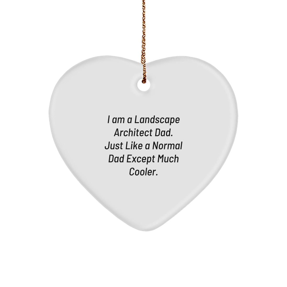 Landscape Architect Dad Keepsake Christmas Ornament for Him Gift - Image 1