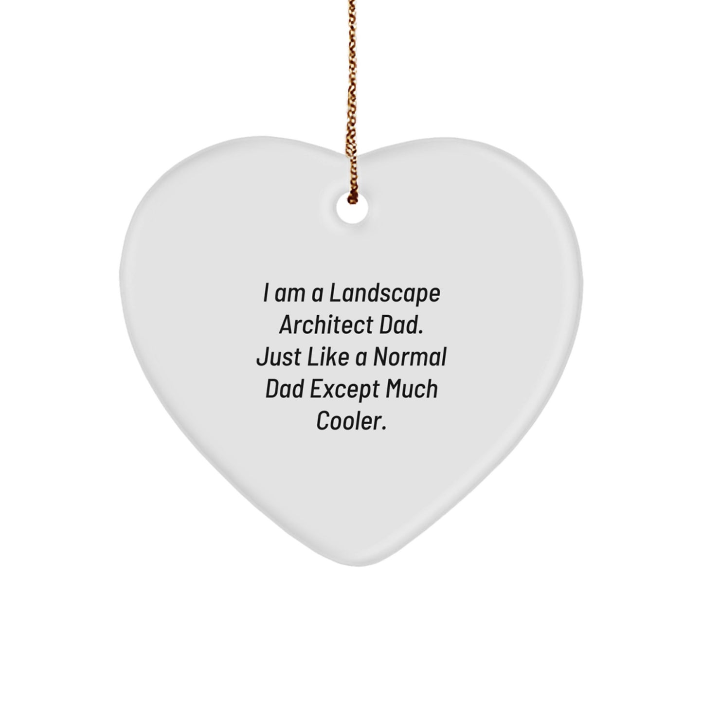 Landscape Architect Dad Keepsake Christmas Ornament for Him Gift - Image 1