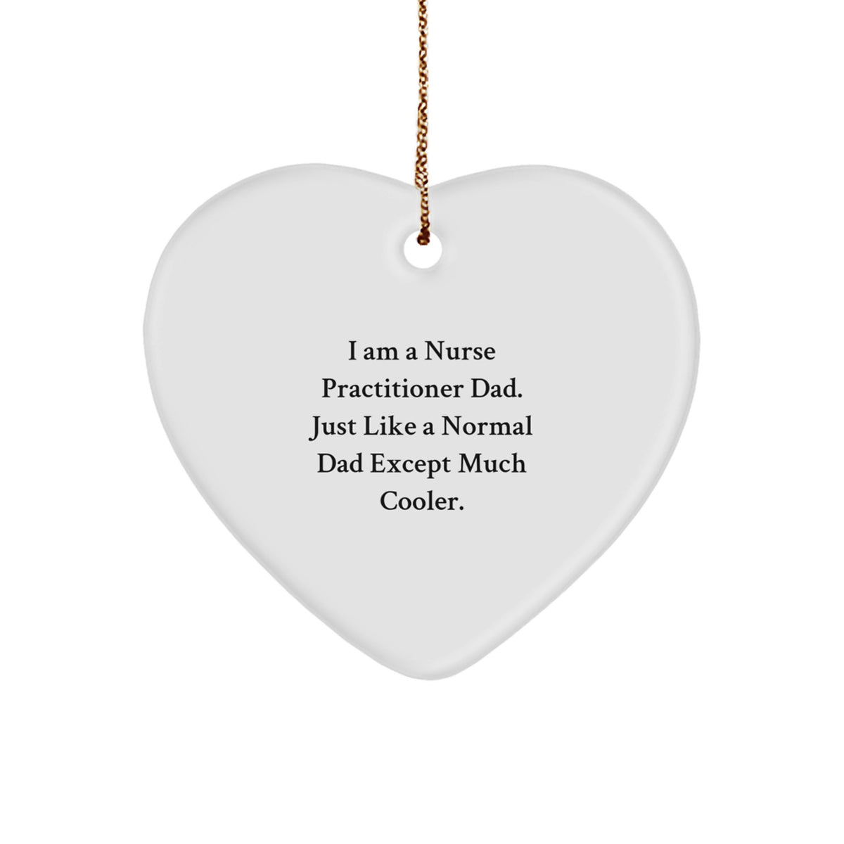 Nurse Practitioner Keepsake Christmas Ornament for Him Gift - Image 1
