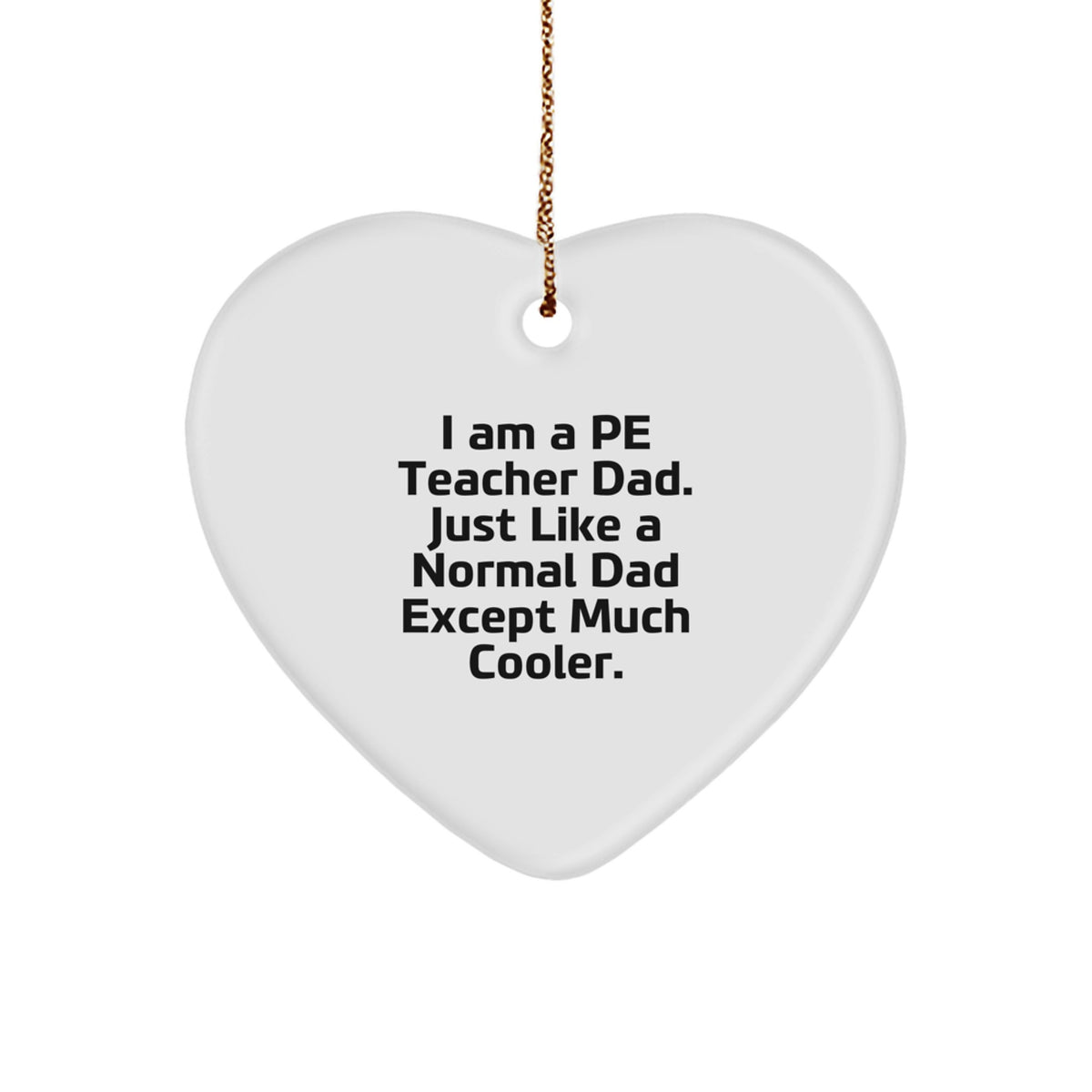 PE Teacher Keepsake Christmas Ornament for Him Gift - Image 1