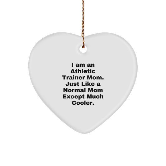 Funny Athletic Trainer Mom Gifts for Dad - Heart Ornament, Gifts from Family, Christmas Unique Gifts for Athletic Trainer Men - Image 1