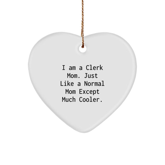Clerk Mom Keepsake Christmas Ornament for Him Gift - Image 1