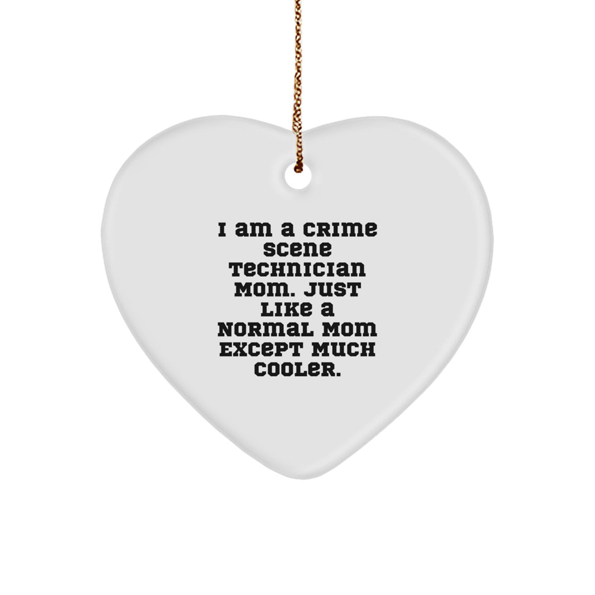 Crime Scene Technician Keepsake Christmas Ornament for Him Gift - Image 1