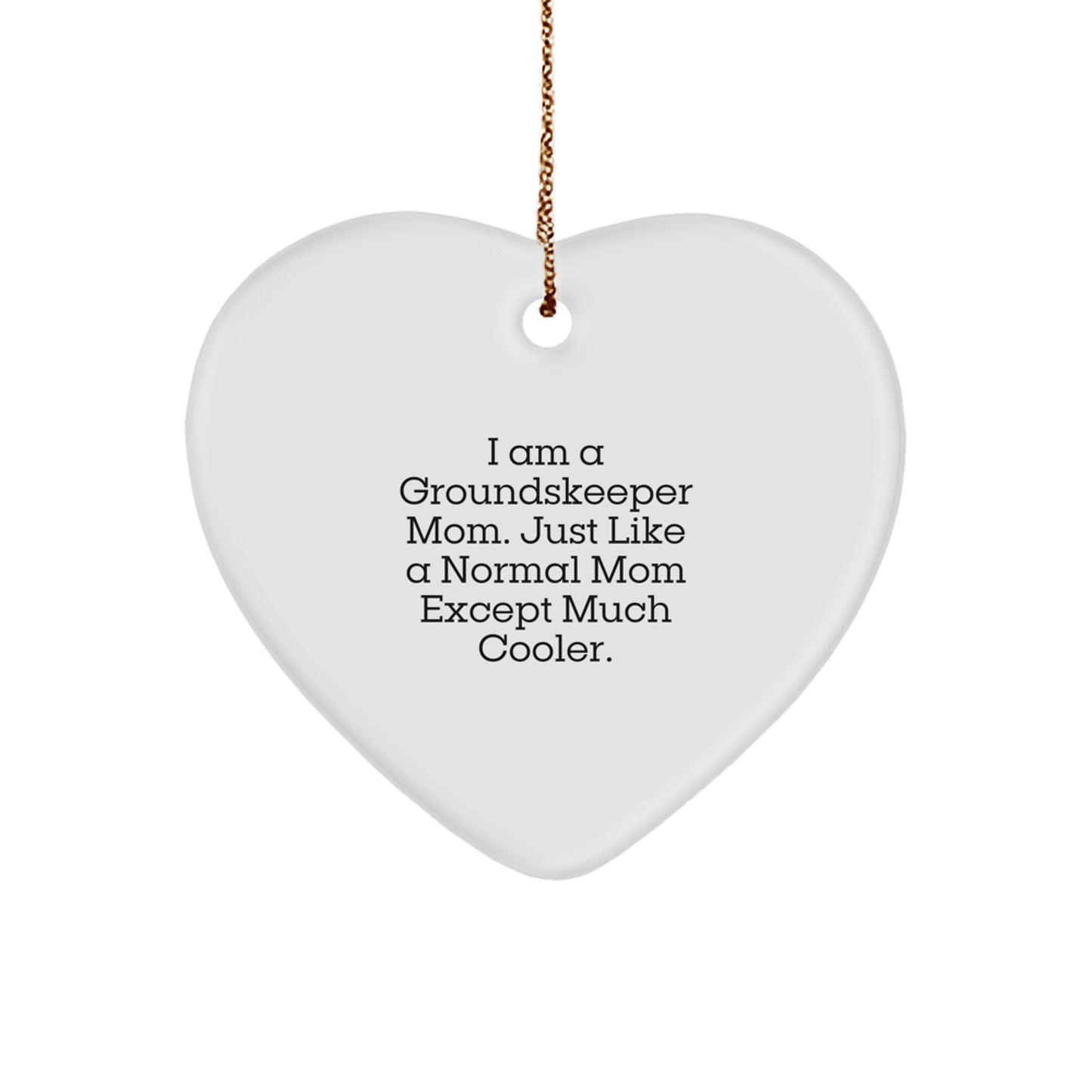 Funny groundskeeper Mom Gifts from Friends Christmas Unique Ornaments for groundskeeper Women - Image 1