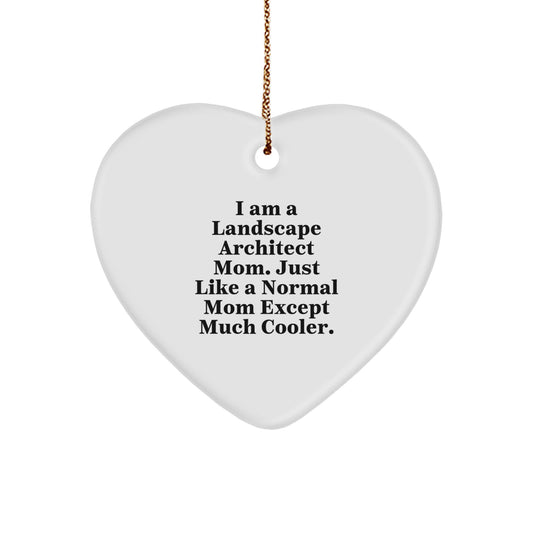 Landscape Architect Mom Gifts - Funny Heart Ornament for Him Her - Christmas Unique Presents from Friends Family Coworkers - Image 1