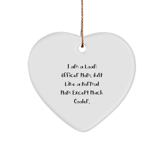 Loan Officer Keepsake Heart Holiday Christmas Ornament for Him Gift - Image 1