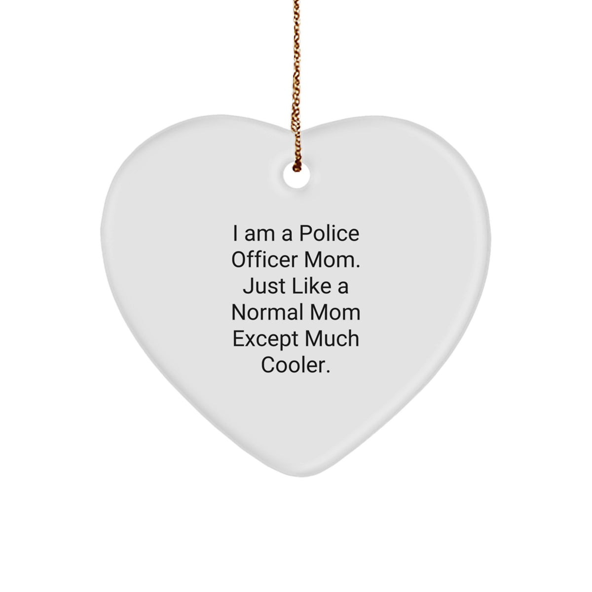 Police Officer Keepsake Christmas Ornament for Him Gift - Image 1