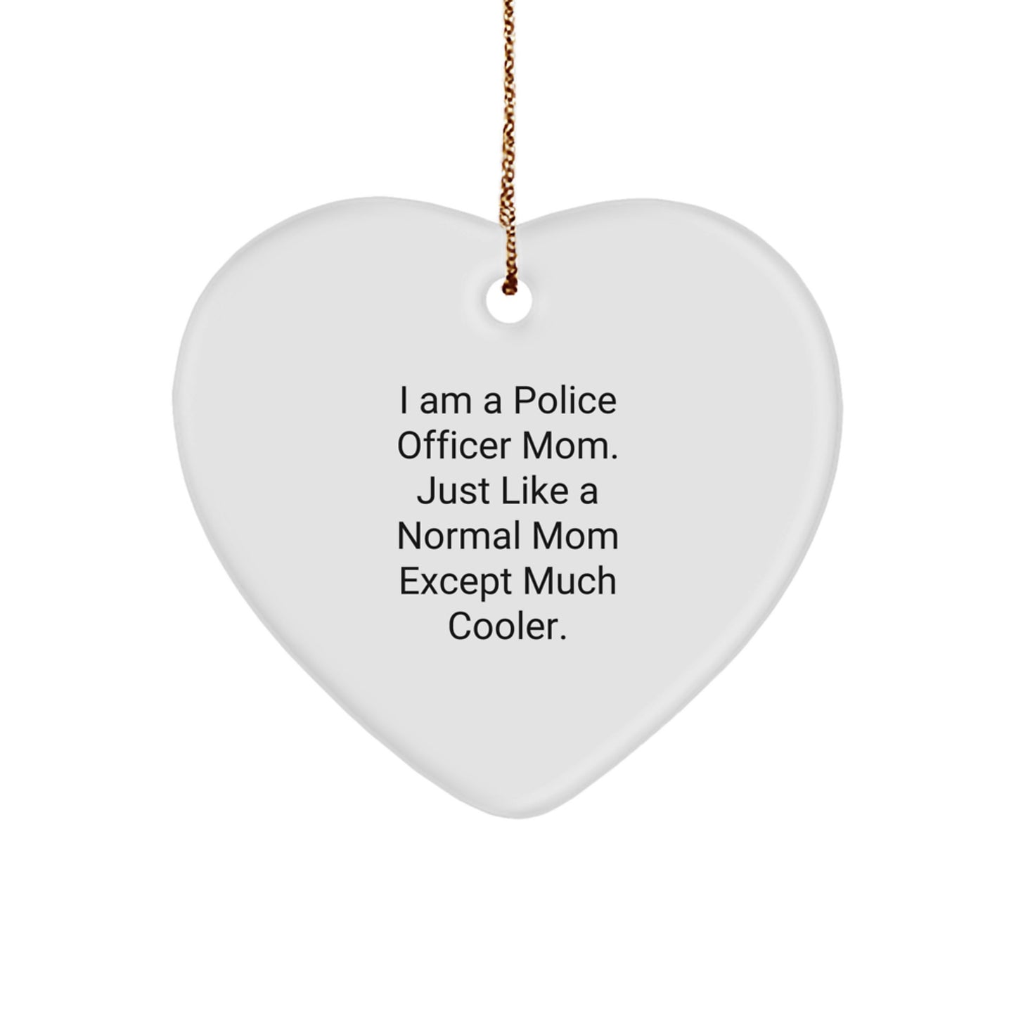 Police Officer Keepsake Christmas Ornament for Him Gift - Image 1