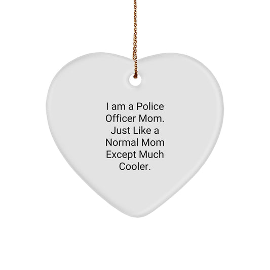 Police Officer Keepsake Christmas Ornament for Him Gift - Image 1